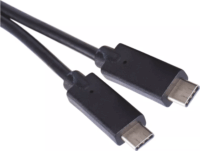 Emos SM7022BL USB-A apa - USB-C apa 3.1 Adat és töltőkábel - Fekete (1m)