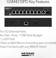 Netgear GSM4210PD 8+2 Gigabit Switch