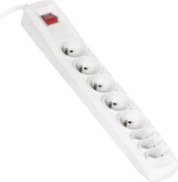 ActiveJet 230V Túlfeszültség védő elosztó 8 aljzatos 3m - Szürke