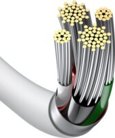 Baseus Superior Series Fast Charging Data Cable USB-A apa - Lightning apa 2.0 Adat és töltőkábel - Fehér (0.25m)