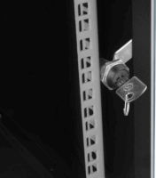 S-Link 19" Fali rack szekrény 9U 530x400mm - Fekete