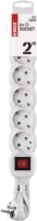 Emos P1622 250V Elosztó 6 aljzatos 2m - Fehér