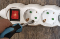 Emos P1325R 250V Elosztó 3 aljzatos 5m - Fehér