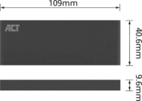 ACT AC1600 1.8" USB 3.2 Külső SSD ház - Fekete