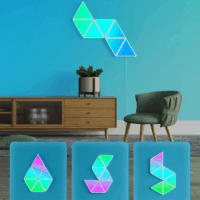 Govee Glide Triangle Smart Okos Fali LED Dekorációs Fénypanel szett (10db)