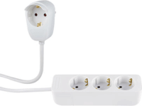 REV 0012312114 230V Elosztó 4 aljzatos 2m - Fehér