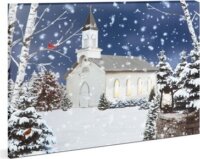 Family Christmas 58473 LED karácsonyi Fali kép 48x38 cm