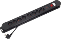 Maclean MCE11 Túlfeszültség védő elosztó 8 aljzatos 1.5m - Fekete
