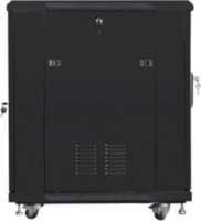 Lanberg 19" FF01-6815-12B Álló rack szekrény 15U 600x800mm - Fekete