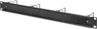 Digitus DN-97669 19" kábelrendező panel acélgyűrűkkel és kefecsíkkal 1U - Fekete