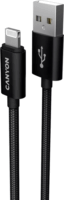 Canyon MFIC3B USB-A apa - Lightning apa 2.0 Adat és töltő kábel - Fekete (1m)