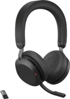 Jabra Evolve2 75 UC Wireless Headset + Link380a dongle + Töltőállvány - Fekete