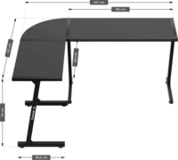 Huzaro Hero 6.0 Gamer asztal - Fekete