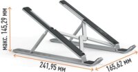 Durable 505123 15" Laptop állvány - Ezüst
