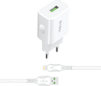 S-Link AND-EC14B USB-A Hálózati töltő - Fehér (5W)