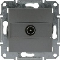 Schneider ASFORA TV csatlakozóaljzat végzáró - Acél