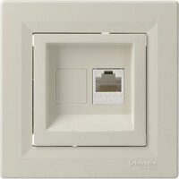Schneider ASFORA 1xRJ45 CAT5e fali aljzat - Bézs