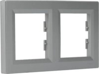 Schneider ASFORA vízszintes kettes keret - Alumínium