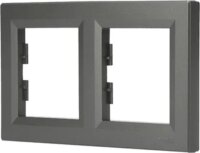 Schneider ASFORA vízszintes kettes keret - Acél