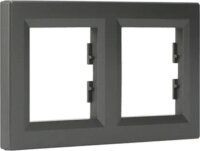 Schneider ASFORA vízszintes kettes keret - Acél