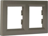 Schneider ASFORA vízszintes kettes keret - Bronz