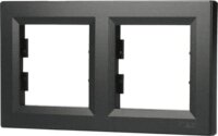 Schneider ASFORA vízszintes kettes keret - Antracit