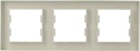 Schneider ASFORA vízszintes hármas keret - Bézs