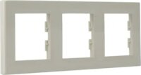 Schneider ASFORA vízszintes hármas keret - Bézs