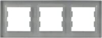Schneider ASFORA vízszintes hármas keret - Alumínium