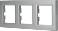 Schneider ASFORA vízszintes hármas keret - Alumínium
