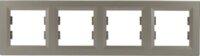 Schneider ASFORA vízszintes négyes keret - Bronz