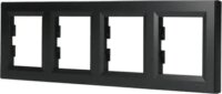 Schneider ASFORA vízszintes négyes keret - Antracit