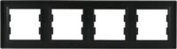 Schneider ASFORA vízszintes négyes keret - Antracit
