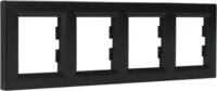 Schneider ASFORA vízszintes négyes keret - Antracit