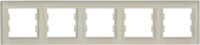 Schneider ASFORA vízszintes ötös keret - Bézs