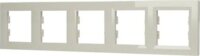 Schneider ASFORA vízszintes ötös keret - Bézs