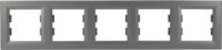 Schneider ASFORA vízszintes ötös keret - Acél