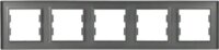 Schneider ASFORA vízszintes ötös keret - Acél