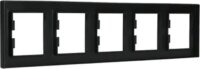 Schneider ASFORA vízszintes ötös keret - Antracit