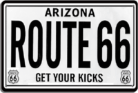 PF Route 66 20x30 cm retro fémtábla Dekoráció