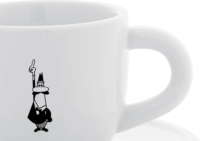 Bialetti Moka 80ml Porcelán Csésze + Alj - Mintás