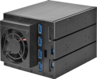 SilverStone FS304-12G 5.25" / 3.5" Külső HDD/SSD ház - Fekete