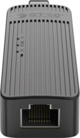 Orico ORICO-UTK-U3 USB apa - RJ45 anya Adapter - Fekete