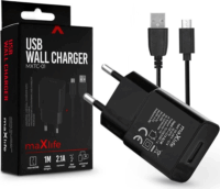 Maxlife USB-A Hálózati töltő - Fekete (10W)
