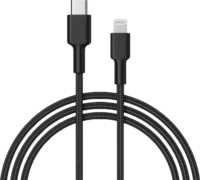 Aukey CB-CL02 USB-C apa - Lightning apa 3.1 Adat és töltő kábel - Fekete
