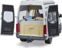 Bruder Mercedes Benz Sprinter lakóautó sofőrrel - Fehér