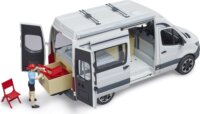 Bruder Mercedes Benz Sprinter lakóautó sofőrrel - Fehér