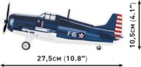 Cobi F4F Wildcat- Northrop Grumman repülőgép 375 darabos építő készlet