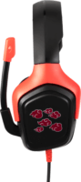 Konix Naruto Akatsuki Vezetékes Gaming Headset - Fekete/Piros