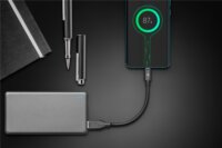 Goobay 45247 USB-A apa - USB-C apa 3.0 Adat és töltőkábel - Fekete (0.15m)